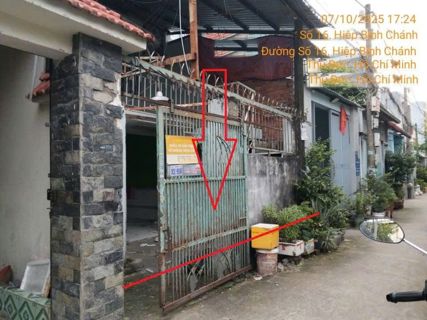 Bán phòng trọ Đường 16, Hiệp Bình Chánh (Thủ Đức) – Dãy trọ 4 phòng, sổ hồng riêng, gần Gigamall